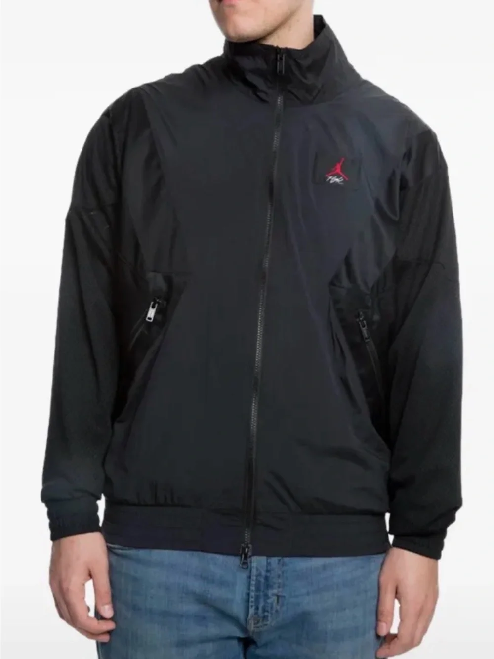 Air Jordan Flight Warm-Up Men's Jacket (Style Code: AO0555-010) Size Large Black
